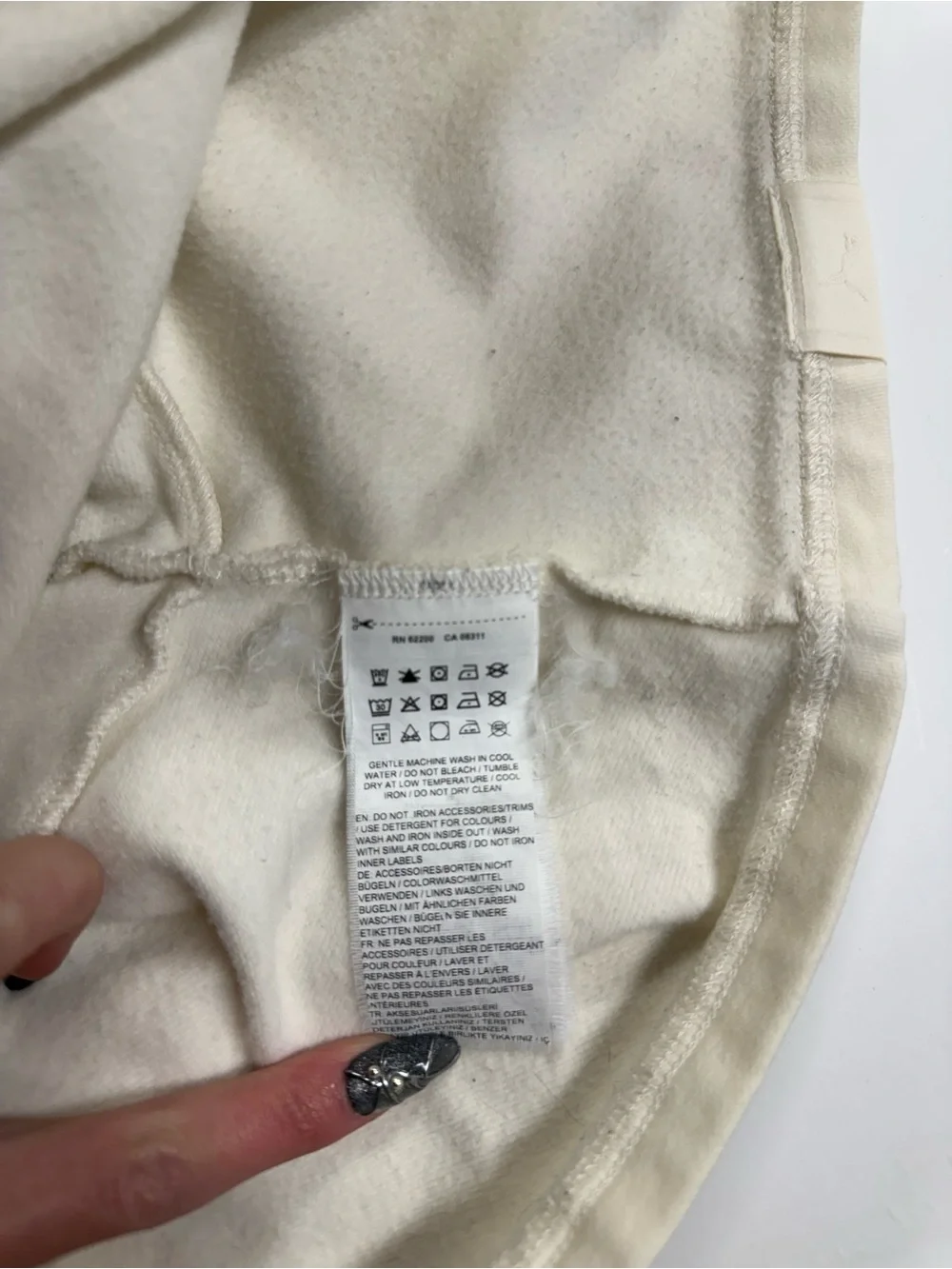 FENTY | Cropped Cream Hoodie